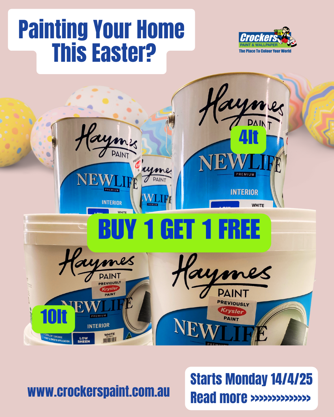 Haymes New Life Premium Interior Low Sheen Wall Paint