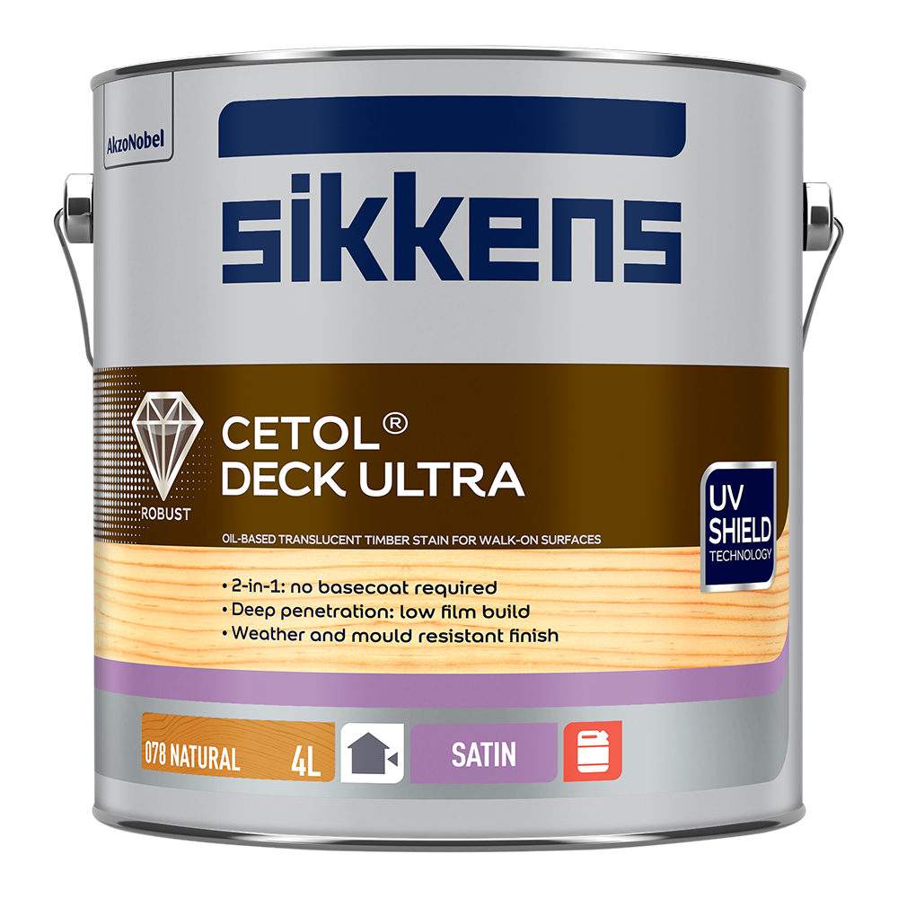 Sikkens Cetol Deck ULTRA 078 Oil Based Decking Stain – Crockers Paint ...