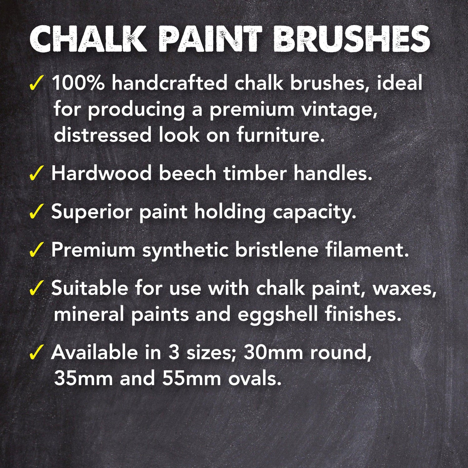 Chalk Paint Brush For Chalk Paint Oval & Round - Crockers Paint & Wallpaper