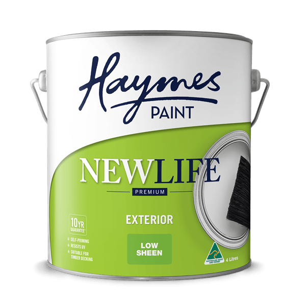 Haymes New Life Exterior Low Sheen (Krysler Premium Weathertuff Low Sheen Acrylic) - Crockers Paint & Wallpaper