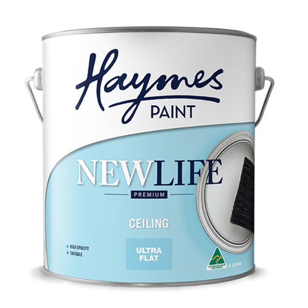 Haymes New Life Premium White Ceiling Paint - Crockers Paint & Wallpaper