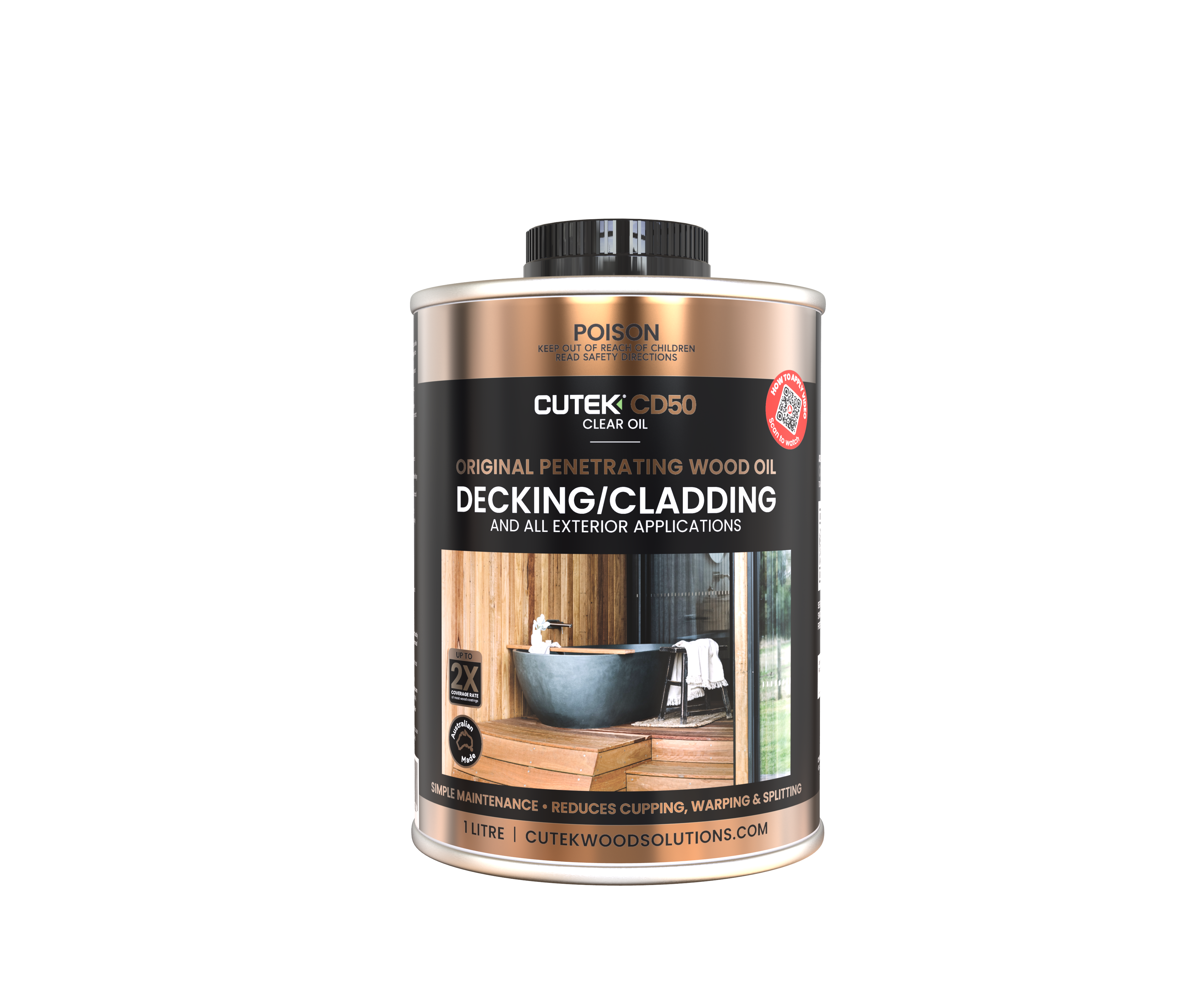 Cutek CD50 Extreme Decking Cladding 1lt