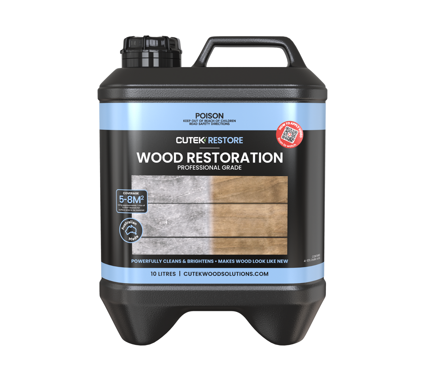 Cutek Restore Wood Restoration 10lt | Crockers Paint & Wallpaper