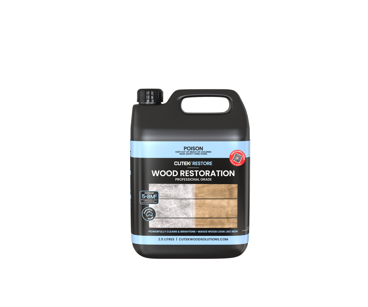 Cutek Restore Wood Restoration 2.5lt | CrockersPaint & Wallpaper