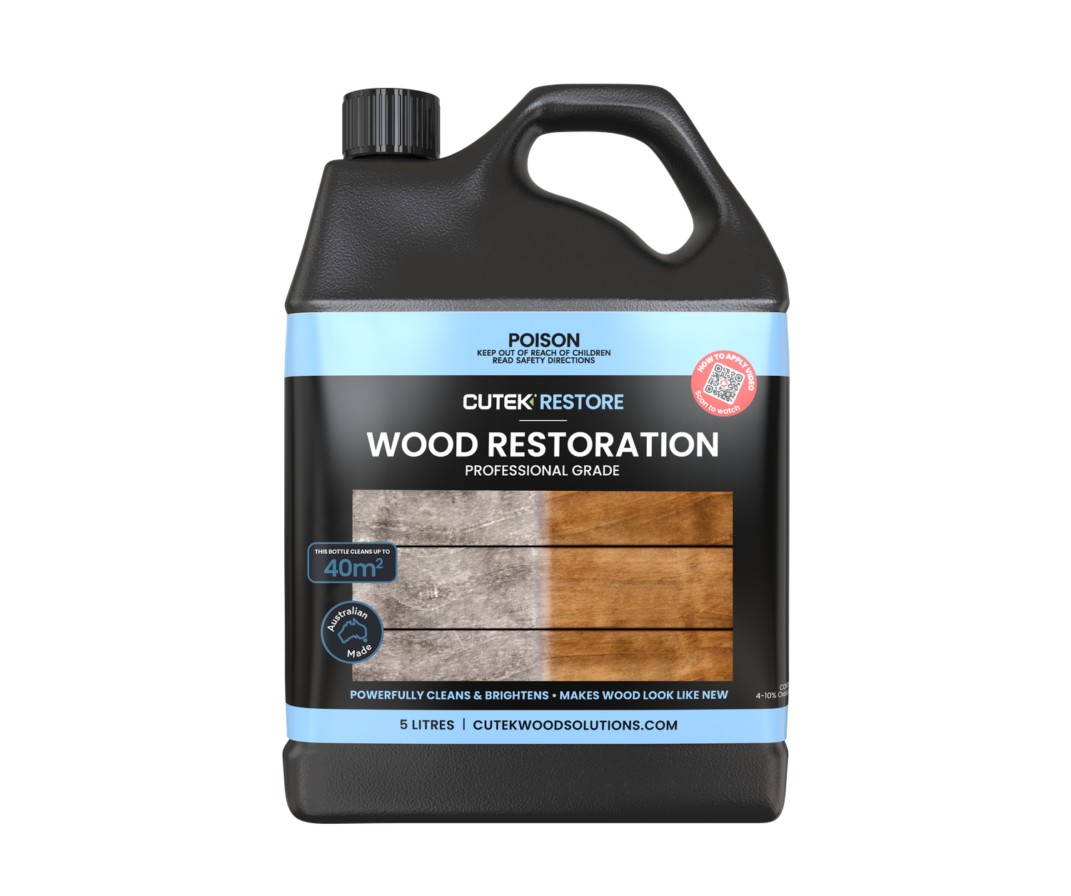 Cutek Restore Wood Restoration 5lt | Crockers Paint & Wallpaper