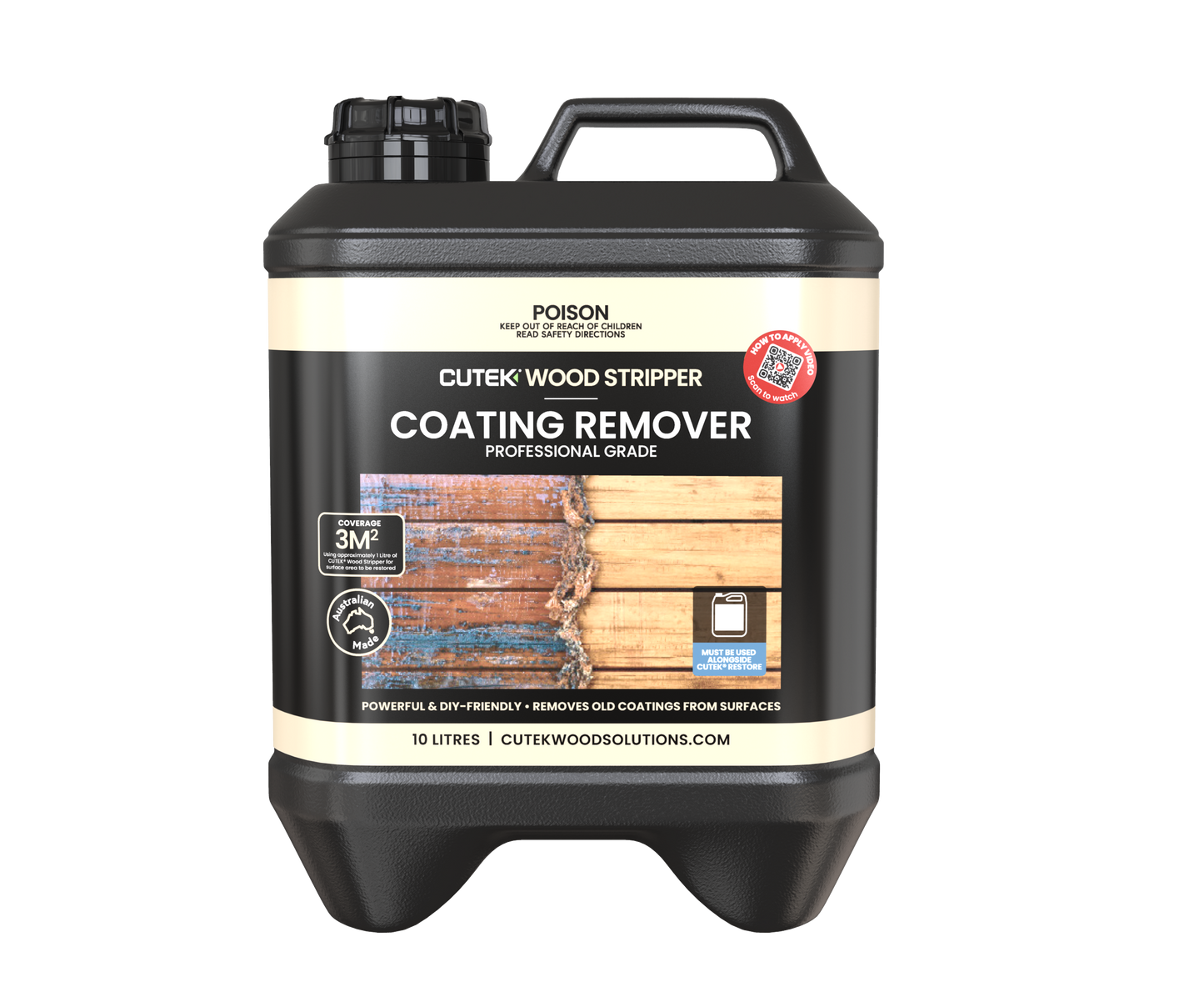 Cutek Wood Stripper Coating Remover 10lt | Crockers Paint & Wallpaper