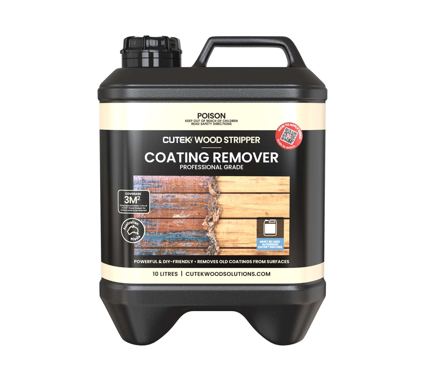 Cutek Wood Stripper Coating Remover 10lt | Crockers Paint & Wallpaper
