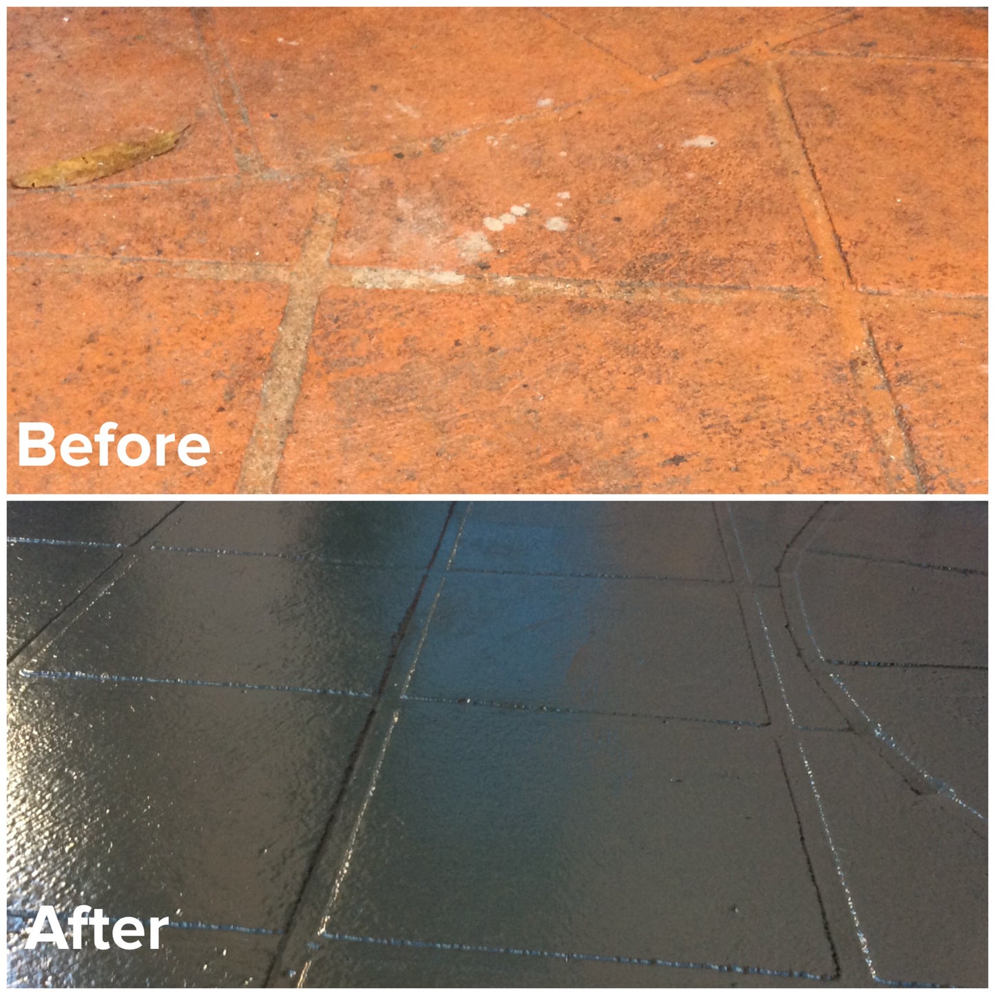 Before & After Haymes Ultimate Paving Paint