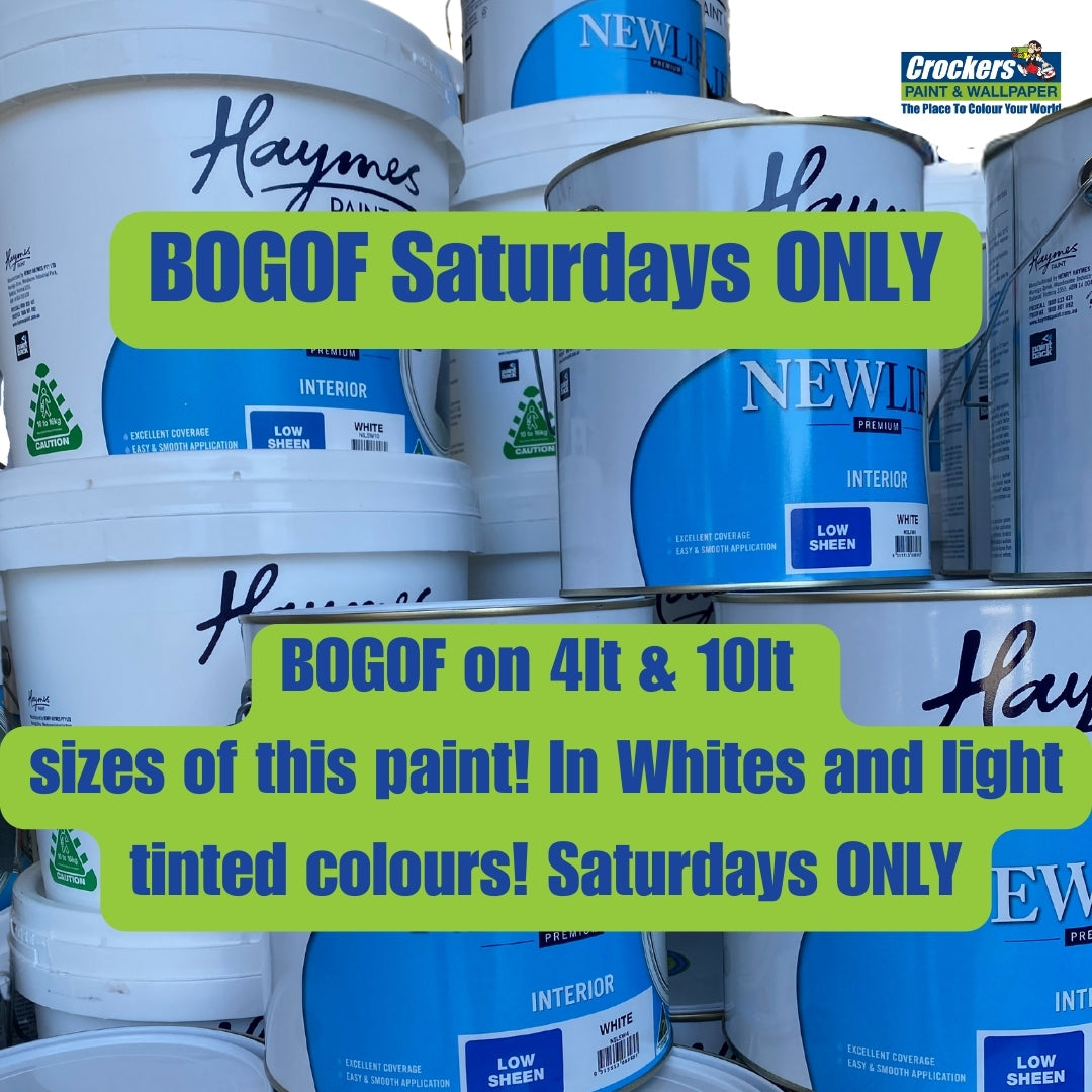 Haymes New Life Low Sheen BOGOF Saturday Deal |Crockers Paint & Wallpaper