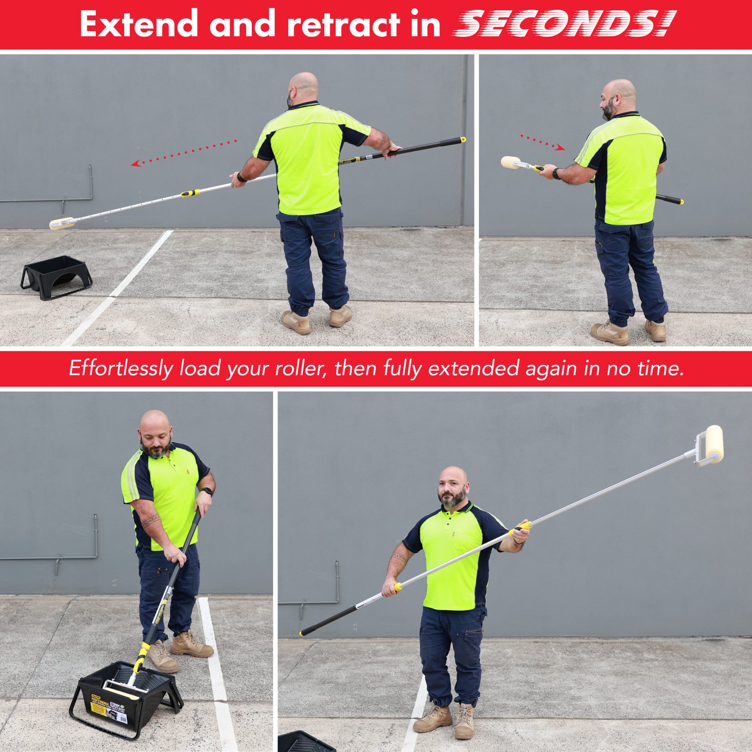 Heavy Duty Dual 2 in 1 Extension Pole Demo | Crockers Paint & Wallpaper