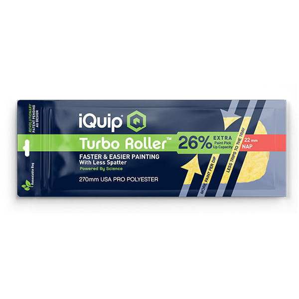 Iquip Turbo Roller 22mm-270mm |Crockers Paint & Wallpaper