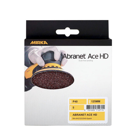 Mirka Abranet Ace HD Ceramic Sanding Discs 125mm 5 Pack P60 - Crockers Paint & Wallpaper