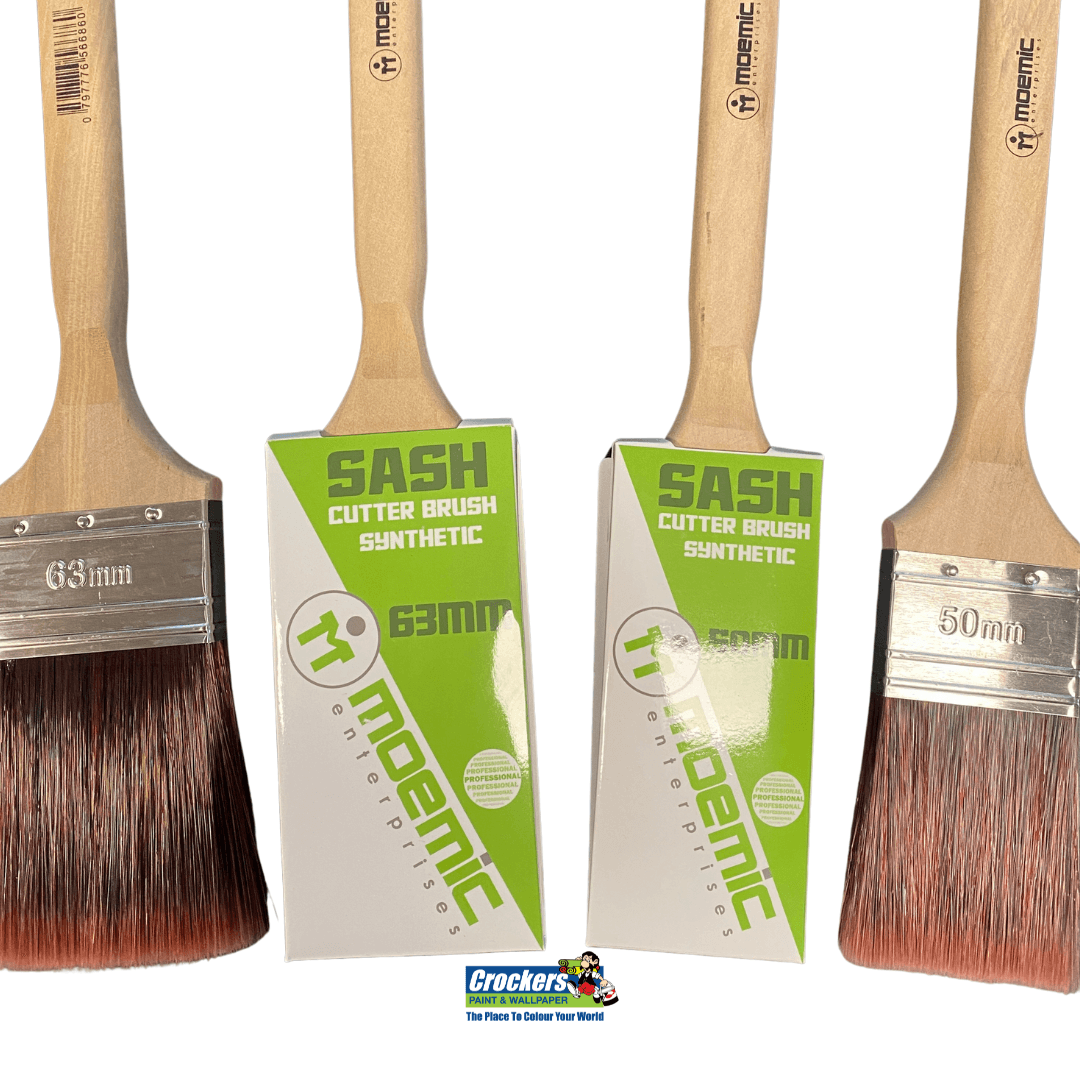 Moemic Sash Cutter Paint Brush With Advanced Synthetic Filament - Crockers Paint & Wallpaper