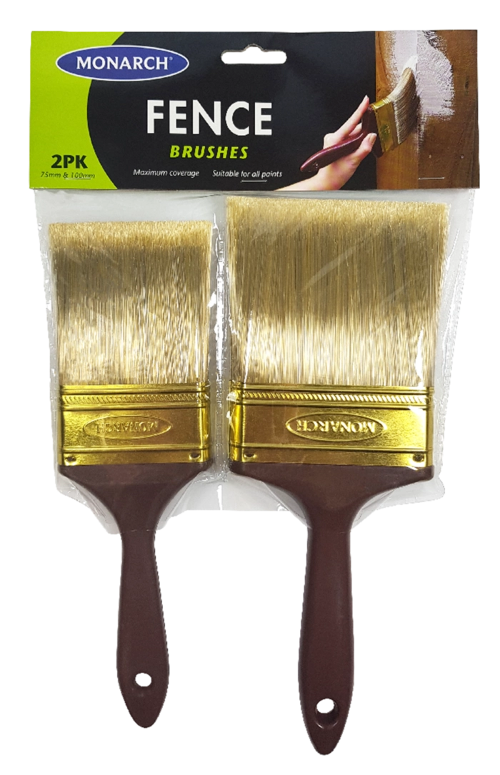 Monarch Fence Paint Brushes 2 Pack | Crockers Paint & Wallpaper