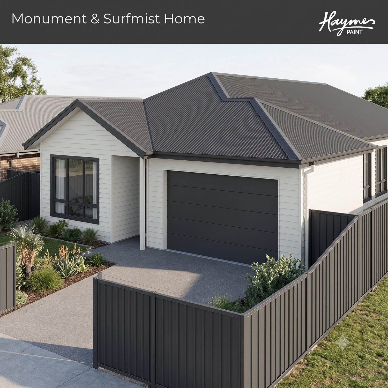 Monument & Surfmist House | Crockers Paint & Wallpaper