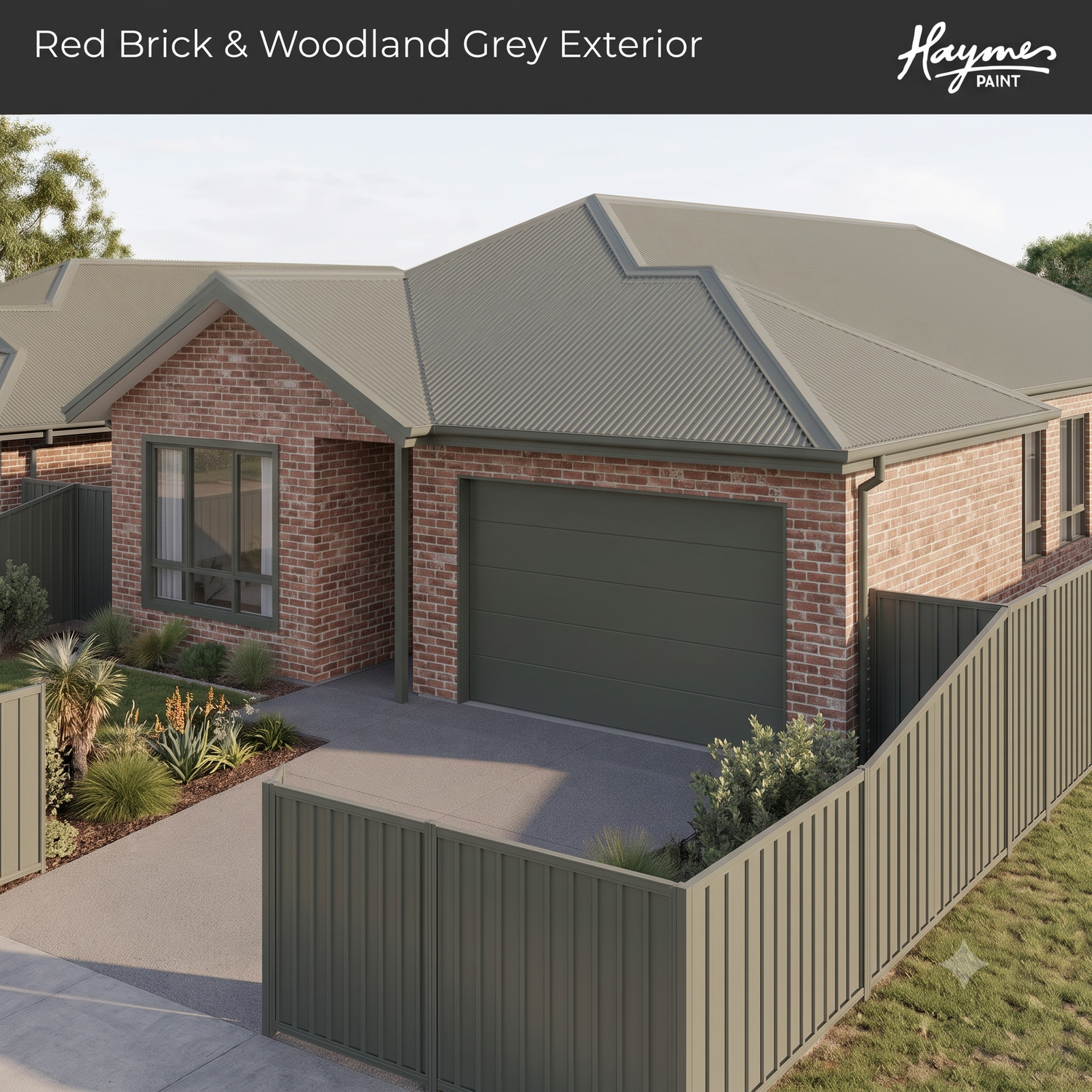 Red Brick Home & Woodland Grey | Crockers Paint & Wallpaper