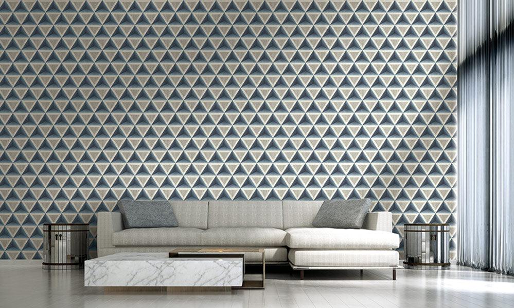 Modern Foundations Triangle Block Wallpaper - Crockers Paint & Wallpaper