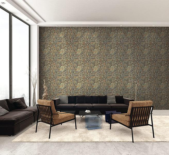 Modern Foundations Pressed Metal Wallpaper - Crockers Paint & Wallpaper