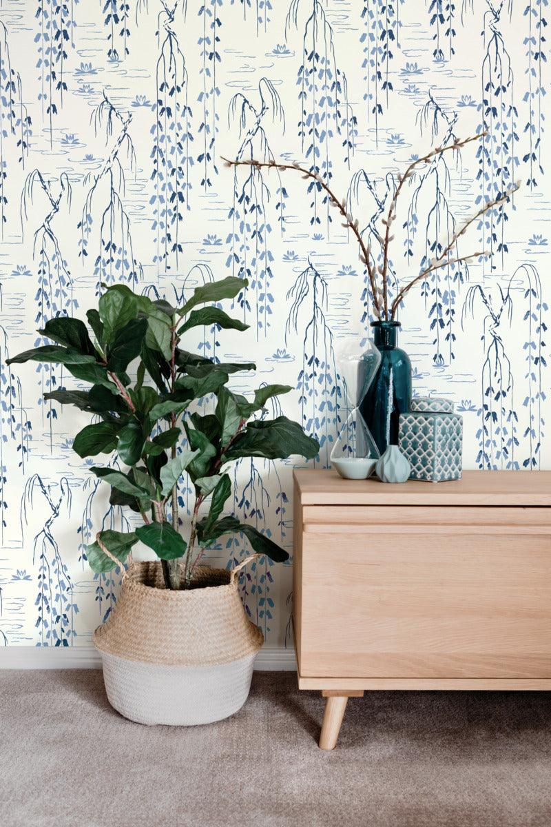 Ronald Redding Designs Tea Garden Willow Branches Wallpaper - Crockers Paint & Wallpaper