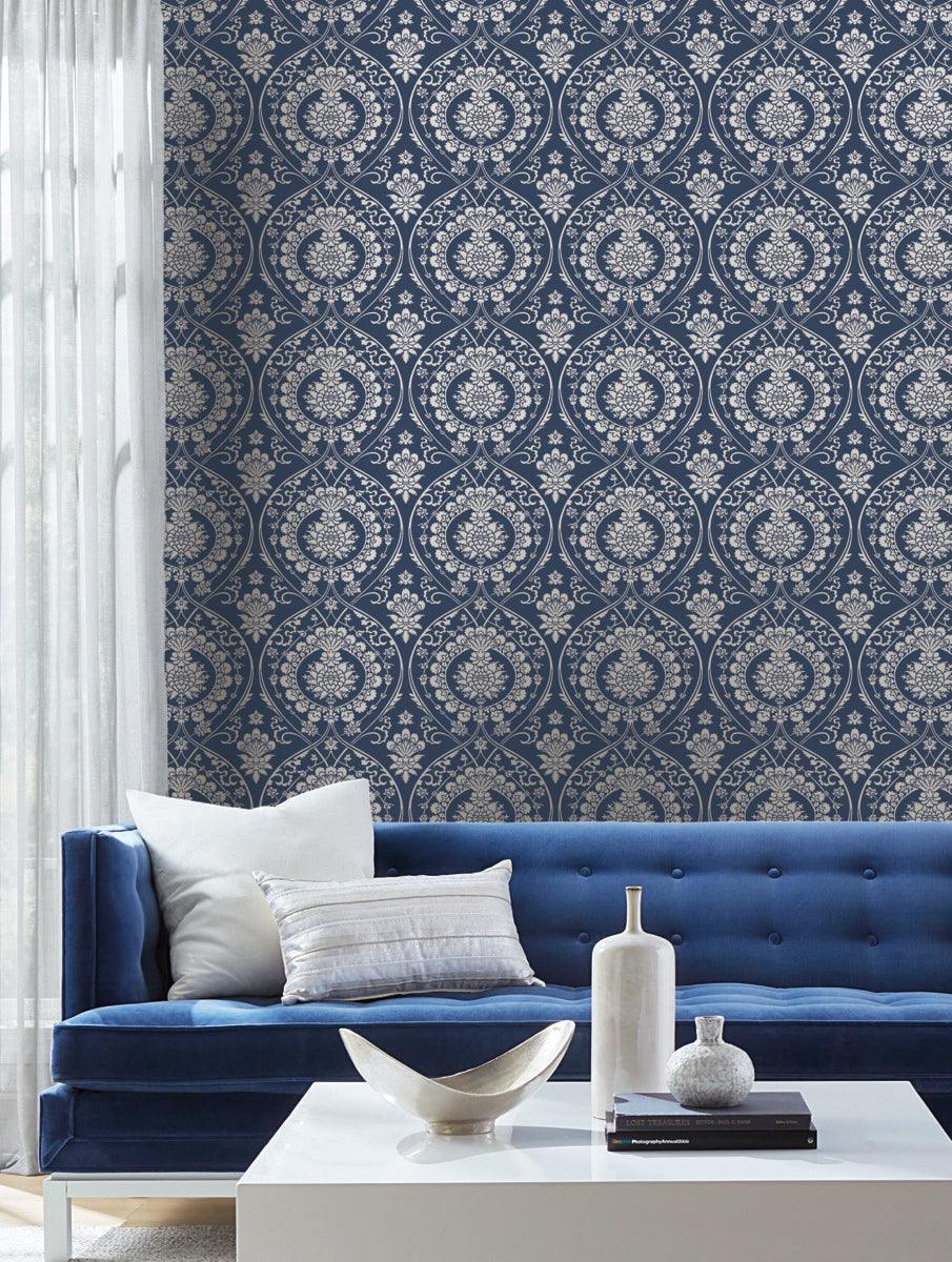 Damask Resource Library Imperial Damask Wallpaper - Crockers Paint & Wallpaper