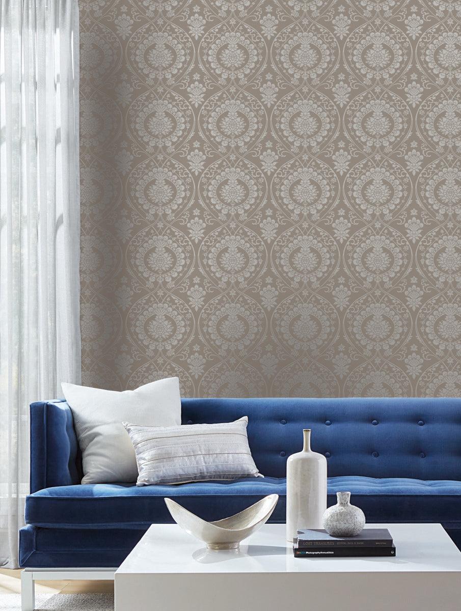 Damask Resource Library Imperial Damask Wallpaper - Crockers Paint & Wallpaper