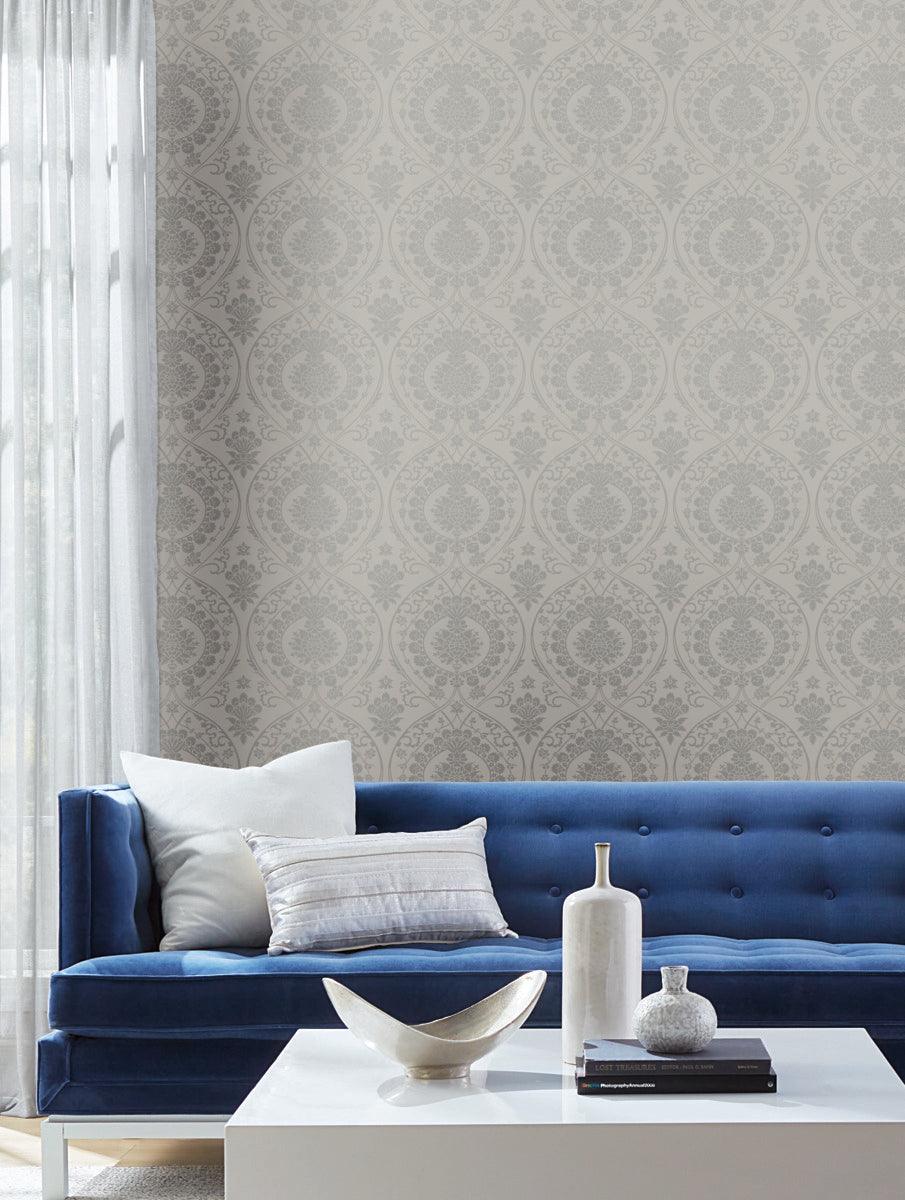 Damask Resource Library Imperial Damask Wallpaper - Crockers Paint & Wallpaper