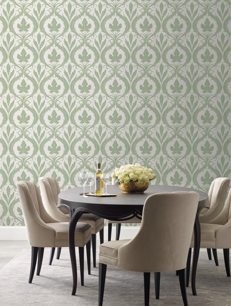 Damask Resource Library Adirondack Damask Wallpaper - Crockers Paint & Wallpaper