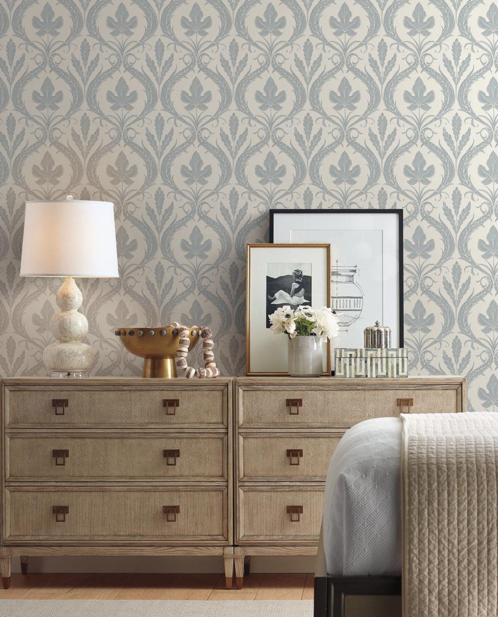 Damask Resource Library Adirondack Damask Wallpaper - Crockers Paint & Wallpaper