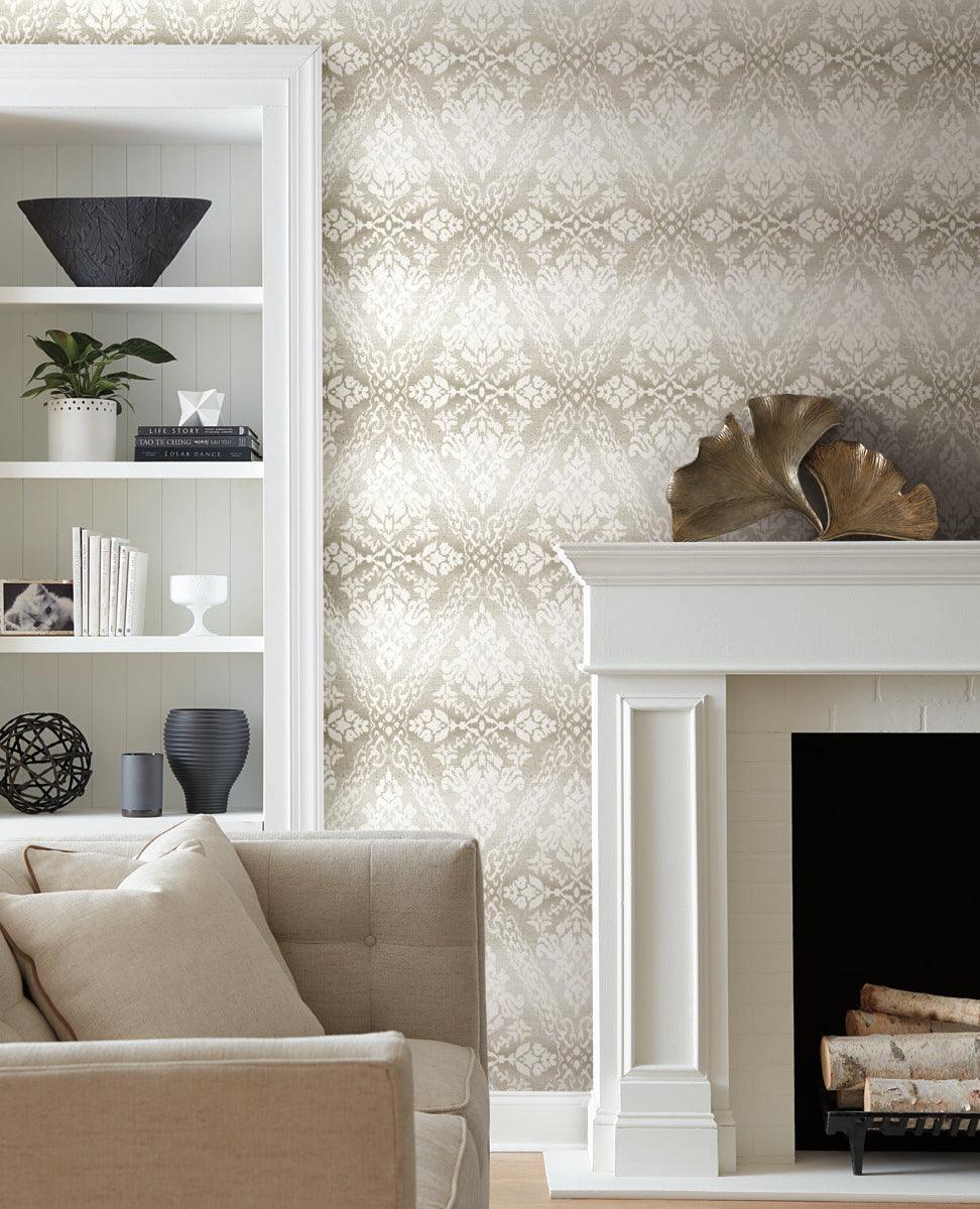 Damask Resource Library Tudor Diamond Damask Wallpaper - Crockers Paint & Wallpaper