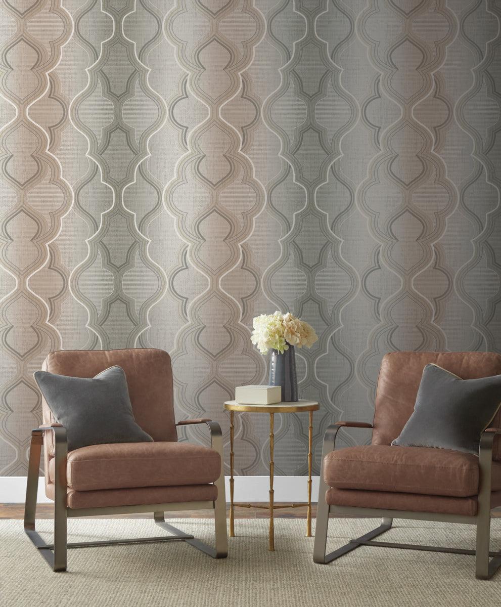 Damask Resource Library Modern Ombre Damask Wallpaper - Crockers Paint & Wallpaper