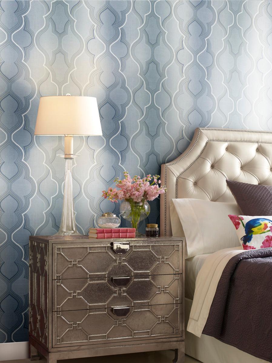 Damask Resource Library Modern Ombre Damask Wallpaper - Crockers Paint & Wallpaper