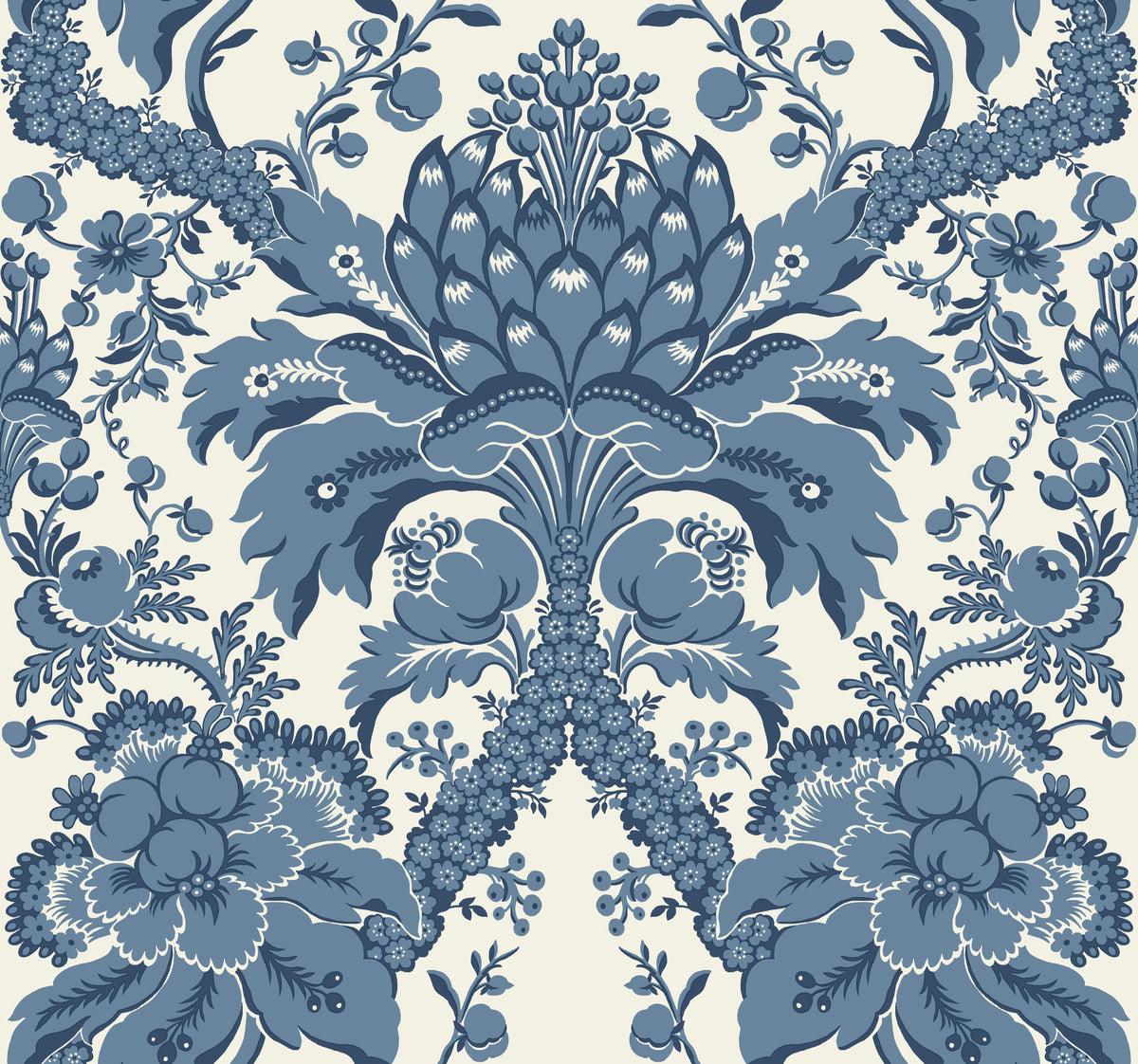 Damask Resource Library French Artichoke Dam Wallpaper - Crockers Paint & Wallpaper