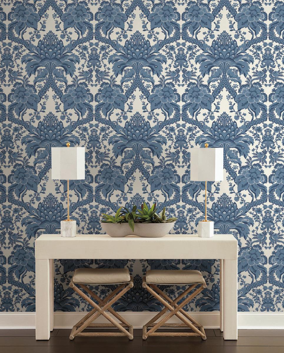 Damask Resource Library French Artichoke Dam Wallpaper - Crockers Paint & Wallpaper