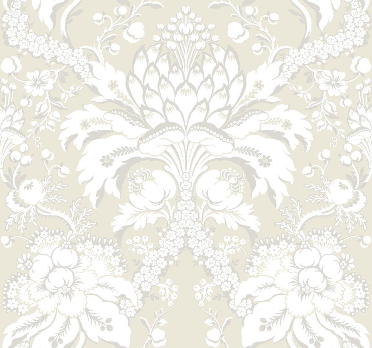 Damask Resource Library French Artichoke Dam Wallpaper - Crockers Paint & Wallpaper