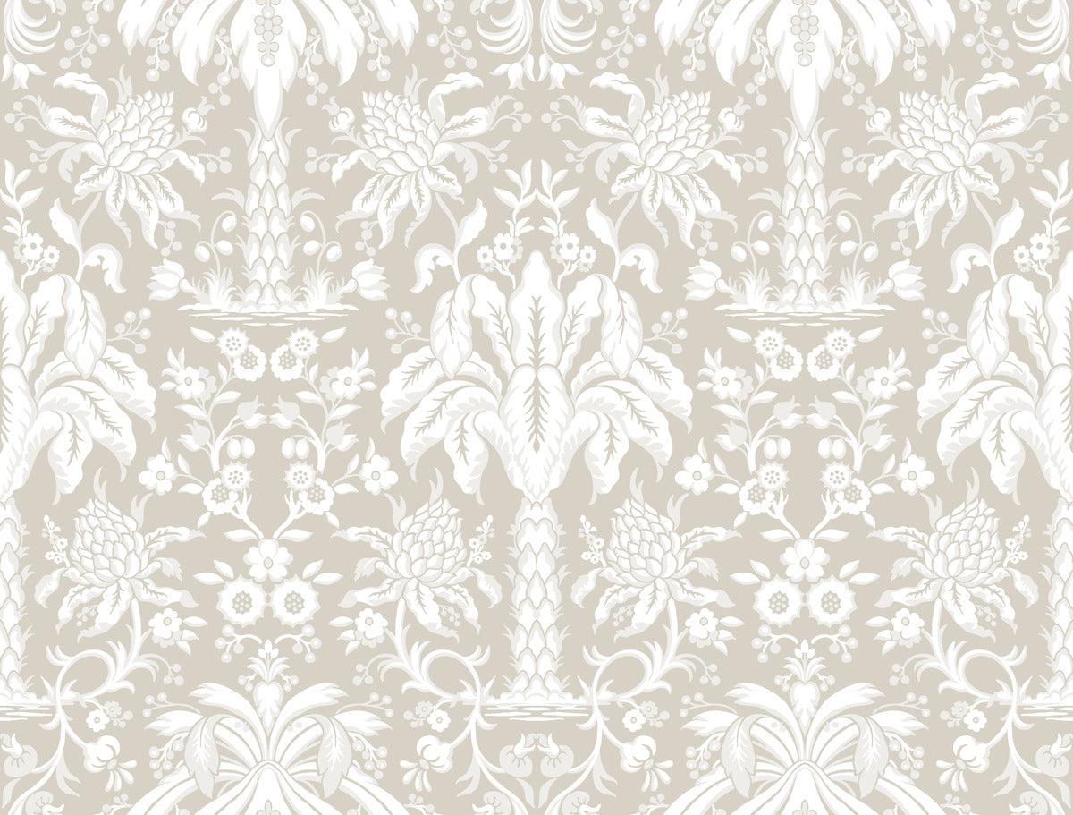 Damask Resource Library Palmetto Palm Damask Wallpaper - Crockers Paint & Wallpaper