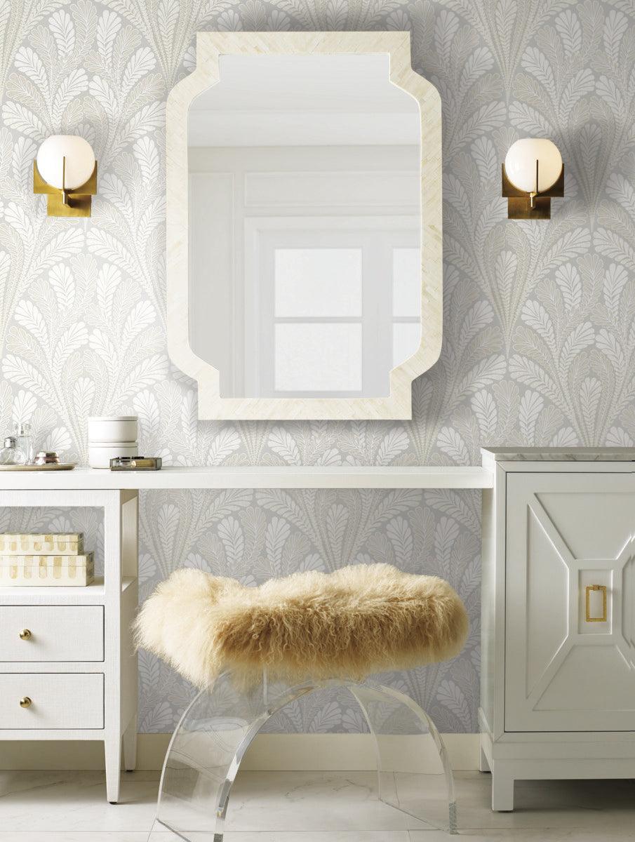 Damask Resource Library Shell Damask Wallpaper - Crockers Paint & Wallpaper