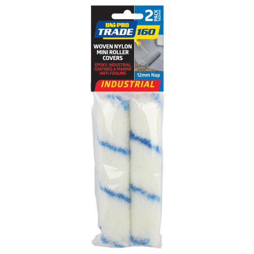 Unipro Roller Covers 160 Industrial 12mm 2pk