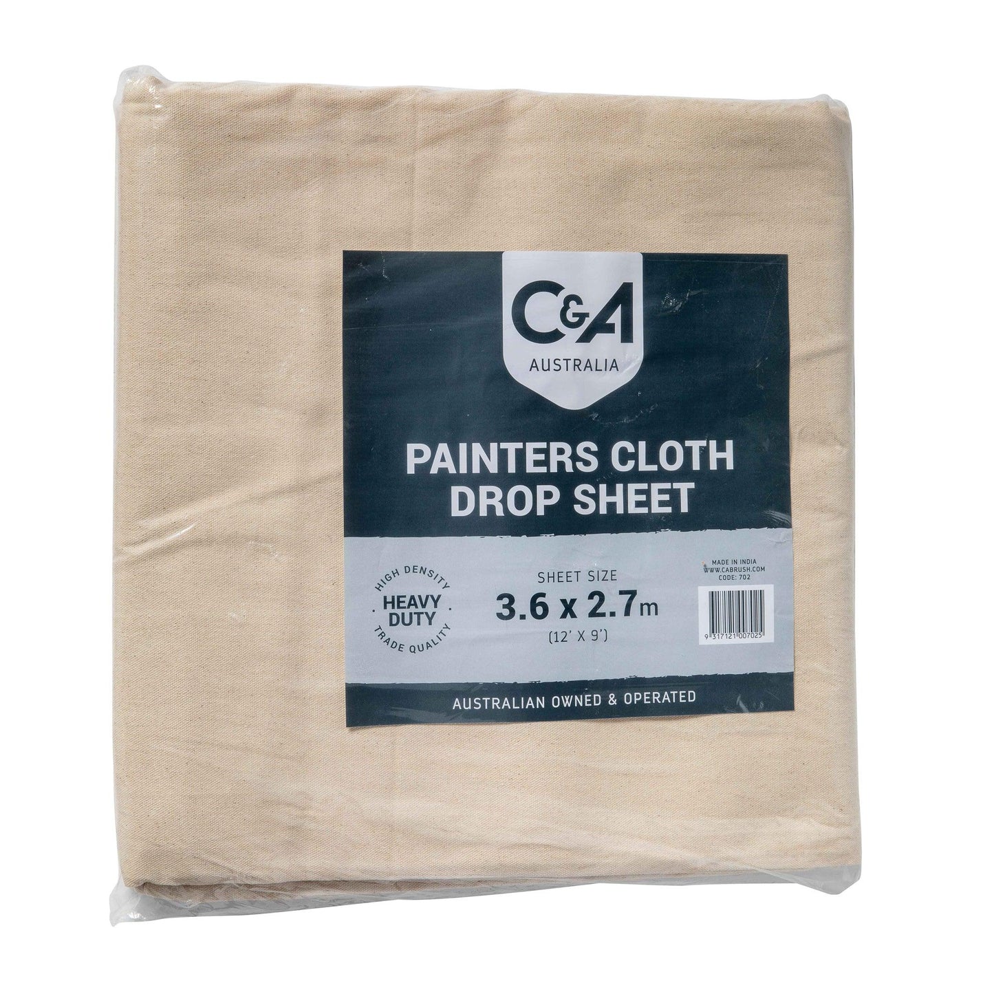 Heavy Duty Canvas Drop Cloth- Crockers Paint & Wallpaper
