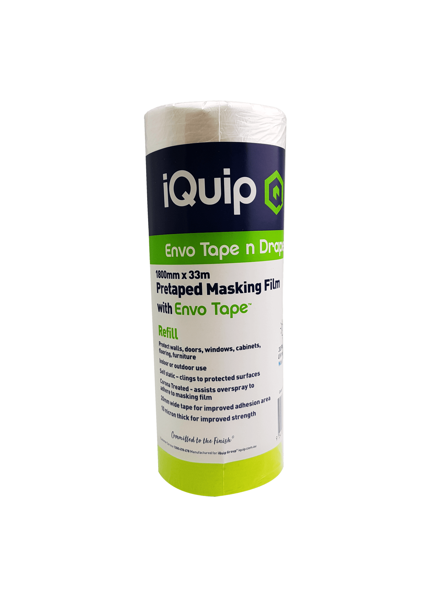 Iquip Masking Film Tape N Drape ENVO Refills Crockers Paint & Wallpaper