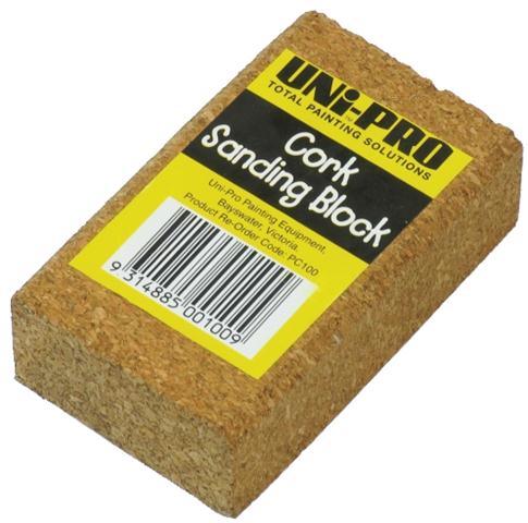 Unipro Cork Sanding Block - Crockers Paint & Wallpaper
