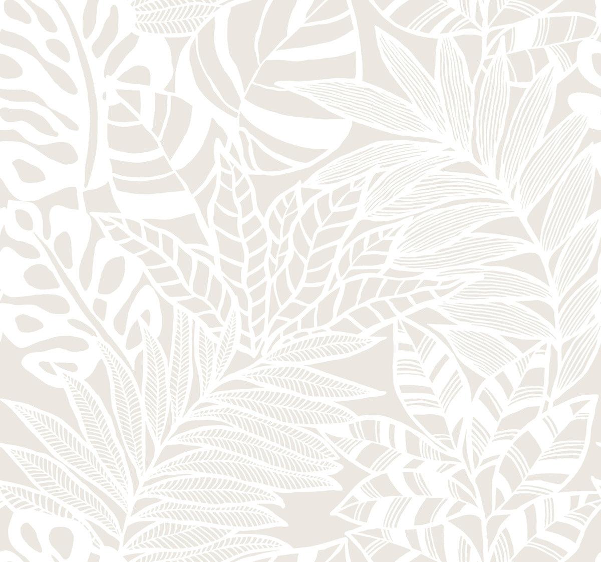 Silhouettes Wallpaper Jungle Leaves - Crockers Paint & Wallpaper