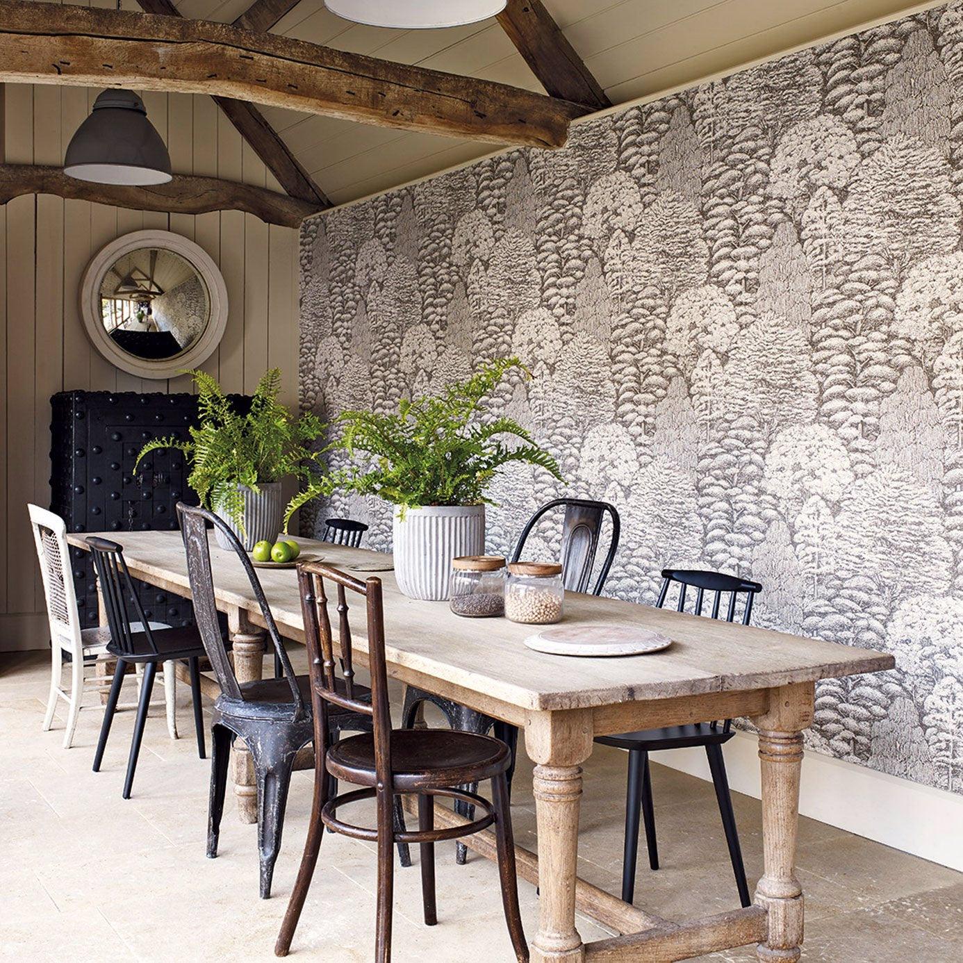 Aboretum Wallpaper Woodland Toile - Crockers Paint & Wallpaper